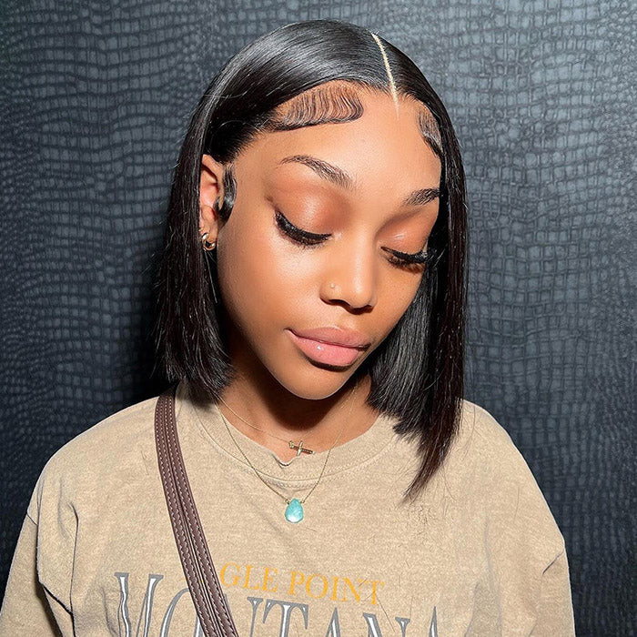 Lumiere A1 Customized 4x4 Lace Straight Bob Wig Lace Front Human Hair Wigs For Women Brazilian 4x4 Closure Bob Hair Wig