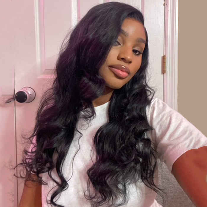 Cheveux droits de Vierge de perruques d'avant de dentelle avec la densité des cheveux de bébé 150% 180%