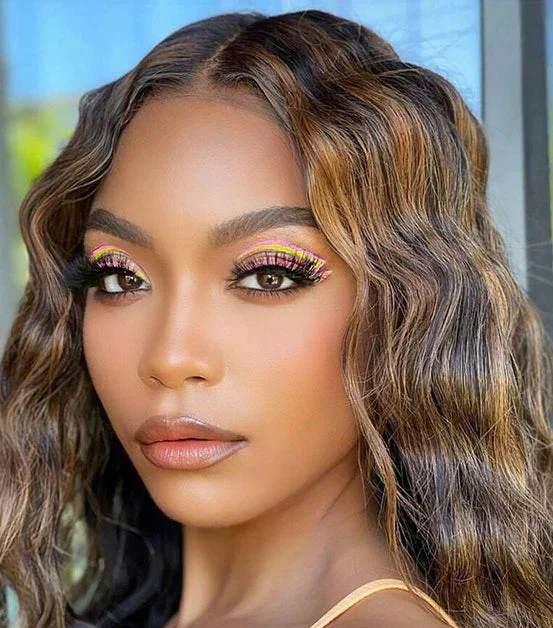 Lumiere Highlight P4/27 Loose Deep 4x4 & 5x5 Pre-cut lace Ready To Go Wig With Baby Hair