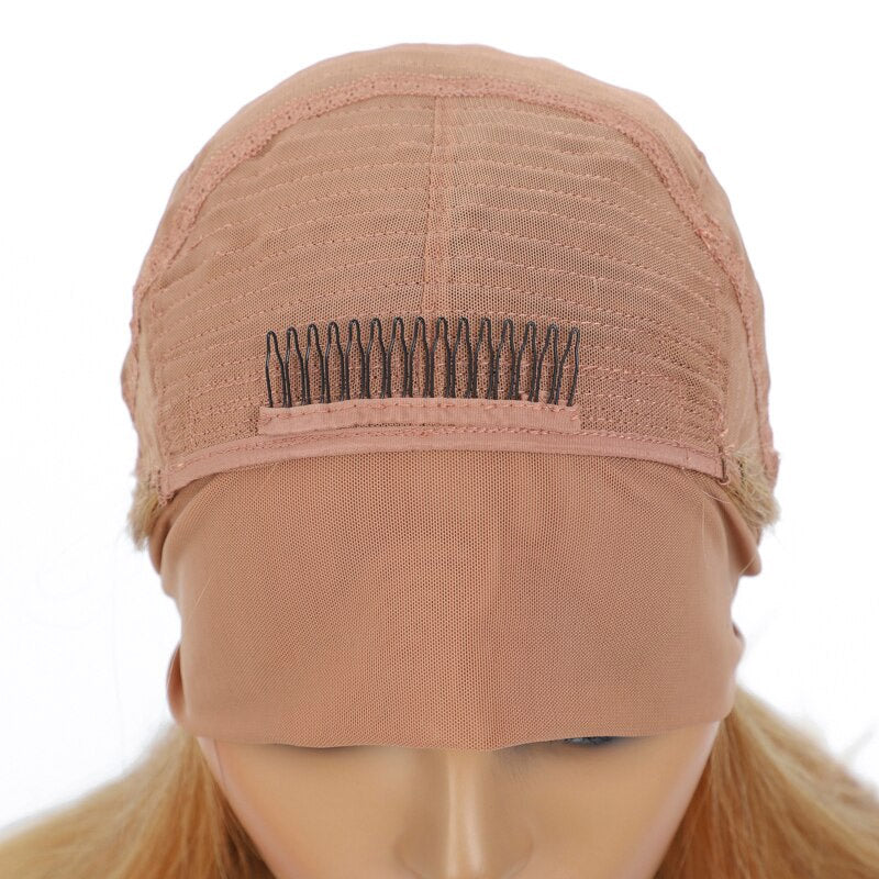 1B/27 Ombre Droite Bandeau Perruques de Cheveux Humains Pleine Machine Aucune Dentelle