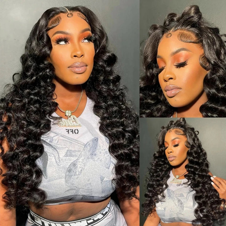 Lumiere Loose Wave Easy To Wear Glueless Wigs Human Hair Pre-cut for Beginners 4x6 HD Lace Wigs Human Hair