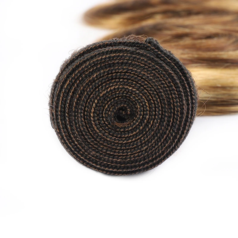 highlight #4/27 Body wave 2 Bundles Wave 100% Virgin Human Hair Extension