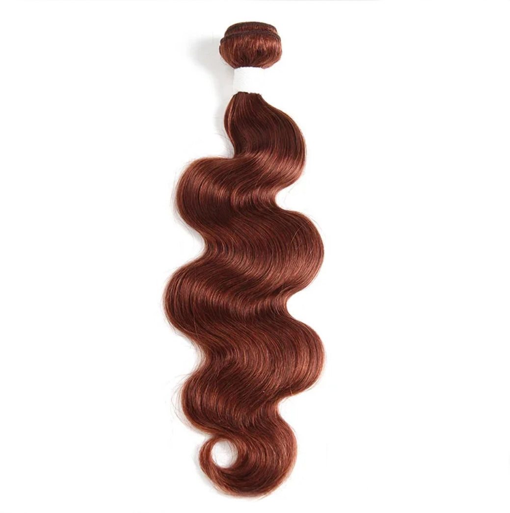 lumiere Color #33 Body Wave Bundle 1 piece 100% Virgin Human Hair Extension(No Code Need)