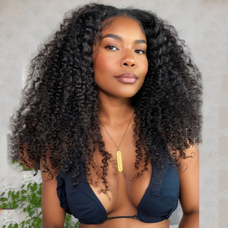 Perruque brésilienne de cheveux humains sans colle U Part Water Wave