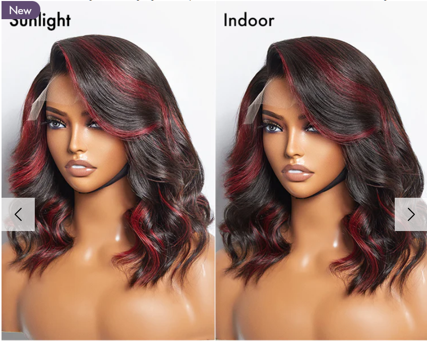 Lumiere 99J Burgundy Colored HD Lace Frontal Human Hair Pre Plucked Wig For Black Women HDZ