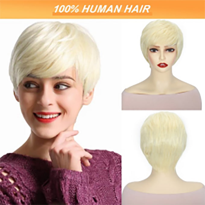 Naturel noir 13 x 4 x 1 partie latérale dentelle bouclée courte Pixie Cut Bob pour les femmes noires