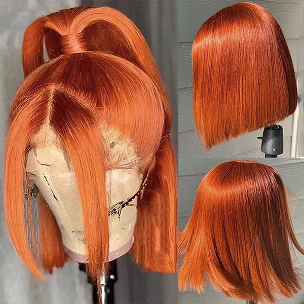 Colored Bob Wigs 13x4 Lace Front Wigs Straight Human Hair Wig For Women | Lumiere