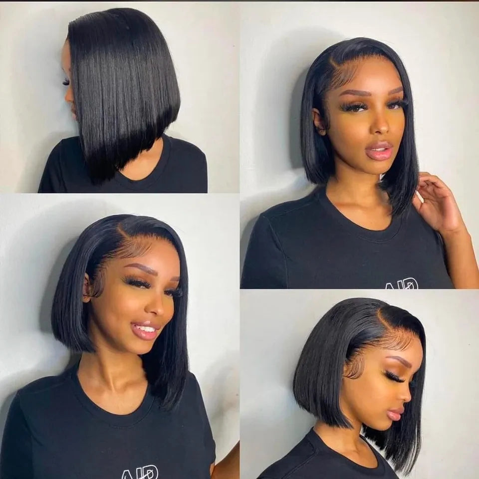 Lumiere A1 Customized 4x4 Lace Straight Bob Wig Lace Front Human Hair Wigs For Women Brazilian 4x4 Closure Bob Hair Wig
