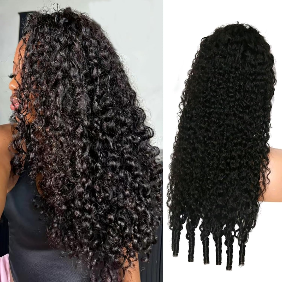 Perruque de cheveux humains sans colle Water Wave Lace Frontal Wear & Go pré-épilée avec des cheveux de bébé