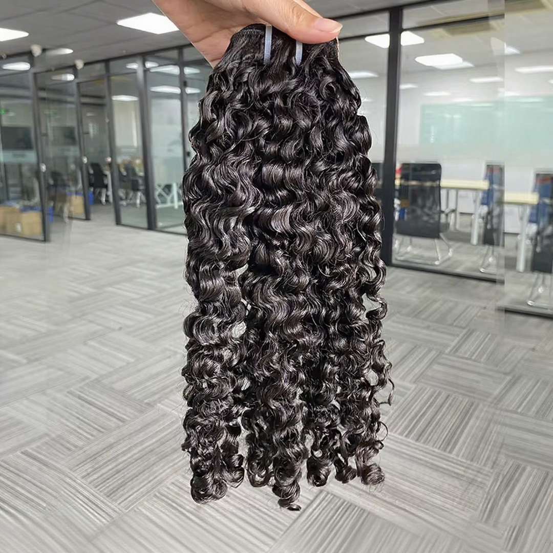 Lumiere 15A Burmese Curly Hair 3 Bundles Virgin Human Hair Burmese Extensions For Full Head