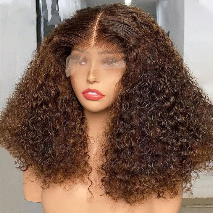 Lumiere 13x4 Lace Front Afro Kinky Curly Human Hair Wig For Women HDZ