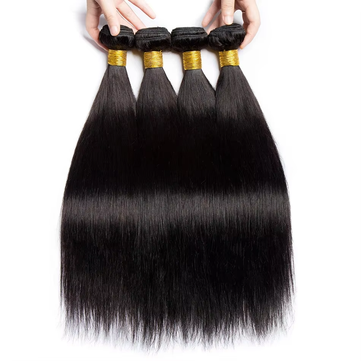 lumiere 15A Straight 4 Bundles Human Hair Extension 10-24inch