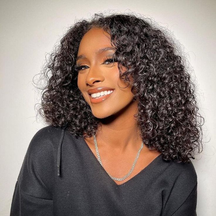 Jerry Curly Bob Wig Human Hair 13x4 Lace Front Wigs Pre Plucked Glueless Wig 180% Density