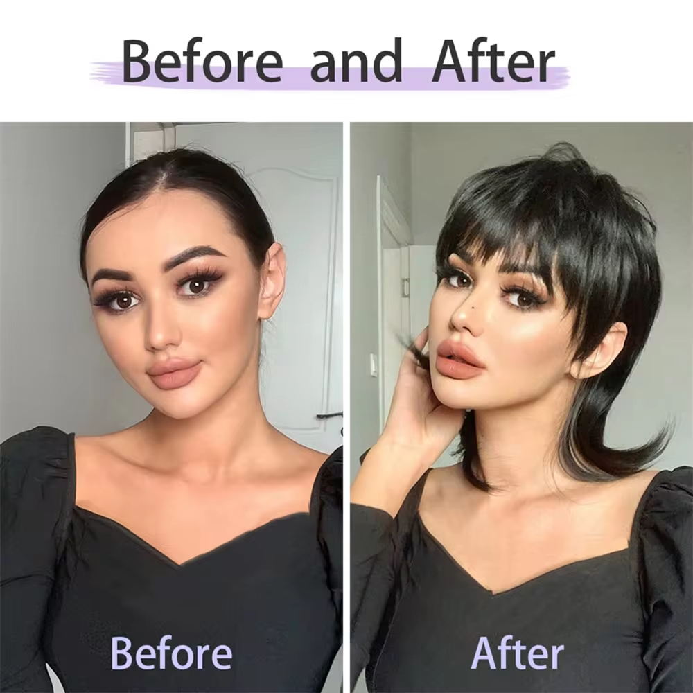 Naturel noir 13 x 4 x 1 partie latérale dentelle bouclée courte Pixie Cut Bob pour les femmes noires