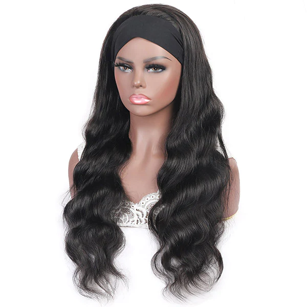 Headband Wigs Body Wave Human Hair African American Headband Wigs