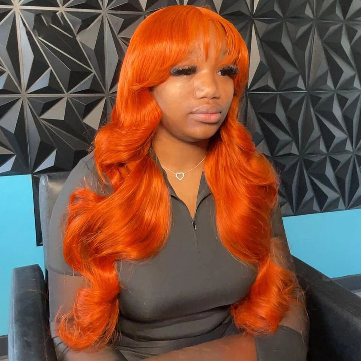 Skunk Stripe Noir et Bleu Ombre Body Wave 13x4/4x4 Lace Front Wig