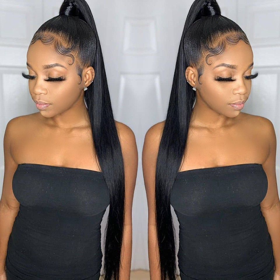 Straight 3 Bundles With Closure 6x6 lace 100% virgin human hair