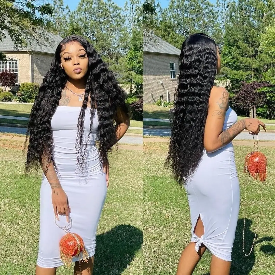 Lumiere HD 4x4 & 5x5 Lace Pre-cut Wigs Deep Wave Glueless Human Hair Wigs With Invisible Knots Baby Hair