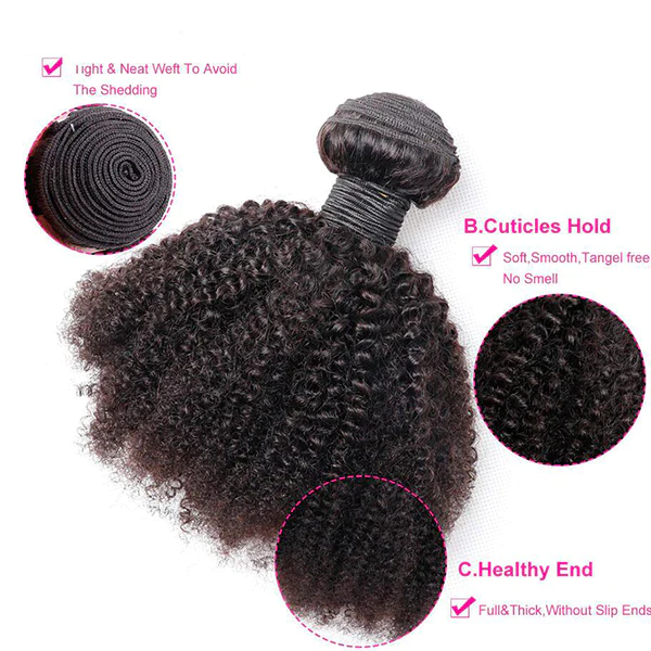 Lumiere Brazilian Afro Curly Bundle 1 Piece Virgin Human Hair Extension