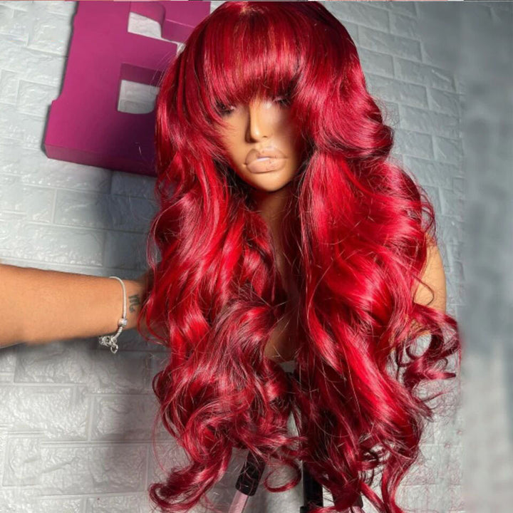 Skunk Stripe Noir et Bleu Ombre Body Wave 13x4/4x4 Lace Front Wig