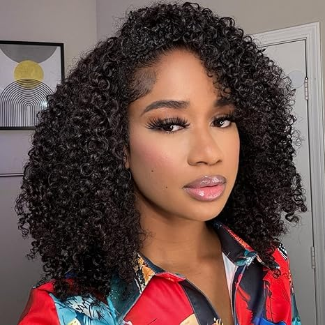 Perruque brésilienne de cheveux humains sans colle U Part Water Wave