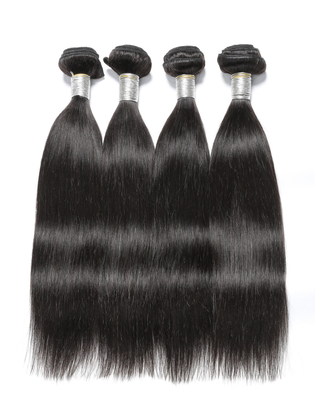 Straight 4 Bundles With Closure 6x6 lace 100% virgin human hair
