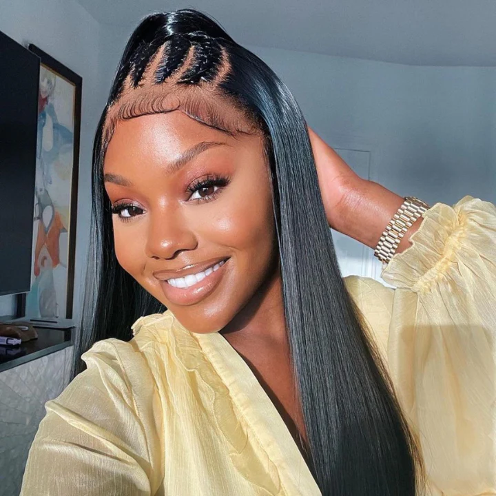 Lumiere Long Straight Hair Invisible HD 13x6 & 5x5 Transparent Lace Wigs Pre Plucked Melted Match All Skin Color