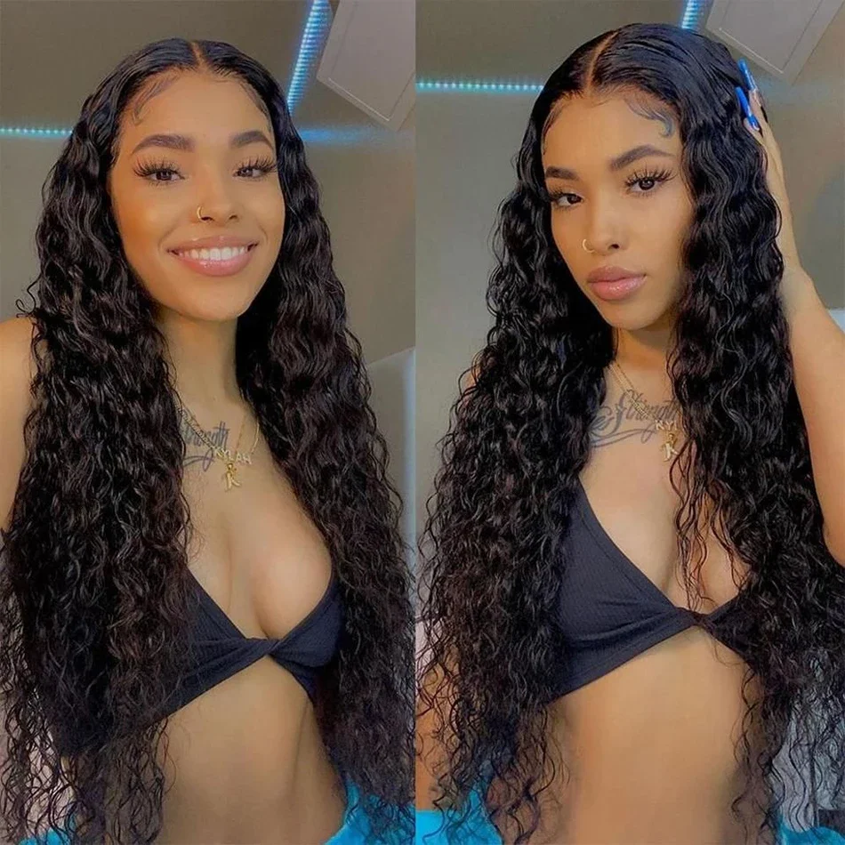 Lumiere 3D Dome Cap Water Wave Ready To Go Glueless HD 4X6 Lace Pre-Cut Closure Human Hair Wig
