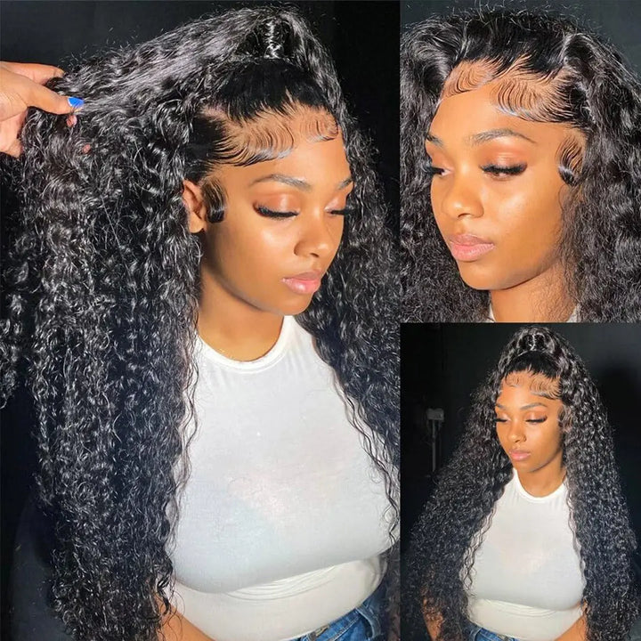 Cheveux droits de Vierge de perruques d'avant de dentelle avec la densité des cheveux de bébé 150% 180%