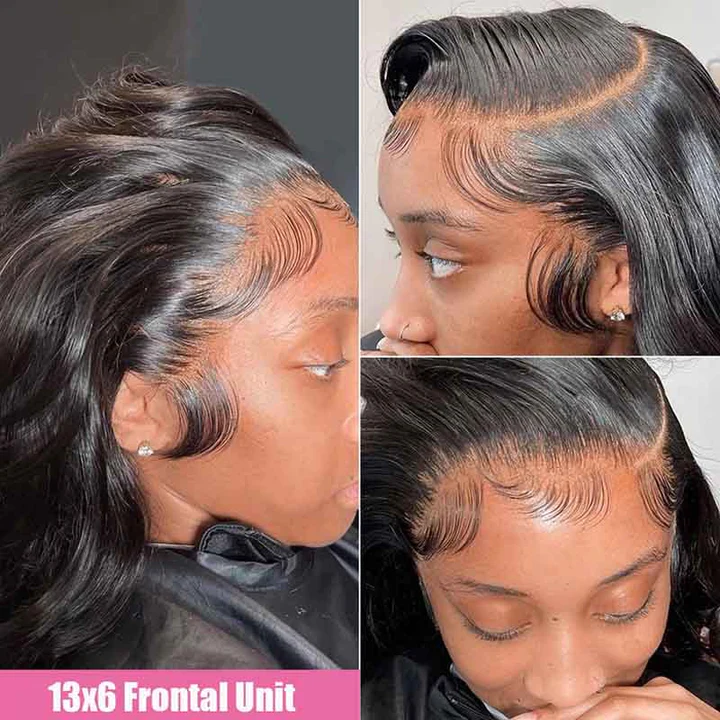 Cheveux droits de Vierge de perruques d'avant de dentelle avec la densité des cheveux de bébé 150% 180%