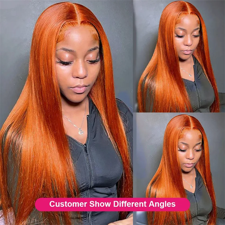 Lumiere Hair Color #350 Straight Wig 4x4 & 5x5 Pre-cut Lace Easy To Wear Glueless Wigs Human Hair