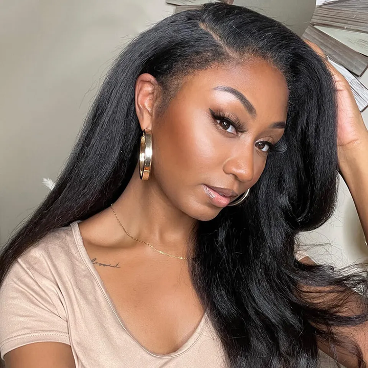 Deep Wave Wear & Go Glueless HD 4X6 Lace Closure Perruque de cheveux humains