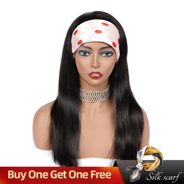 Lumiere Glueless Wig Straight Headband Wig Human Hair Bone Straight Human Hair Wig For Women