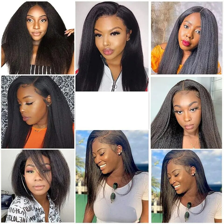 Lumiere Kinky Straight U Part Human Hair Wigs Brazilian Virgin Hair For Black Women