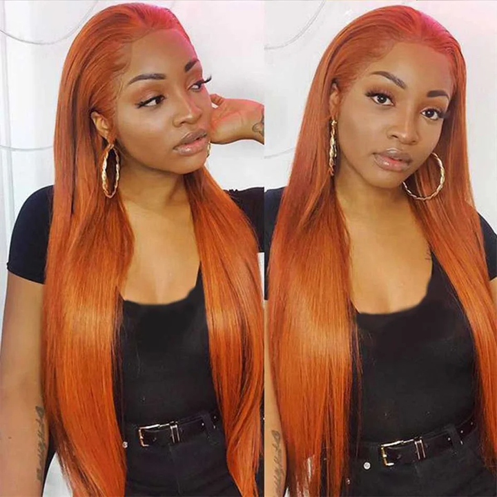 Lumiere Hair Color #350 Straight Wig 4x4 & 5x5 Pre-cut Lace Easy To Wear Glueless Wigs Human Hair