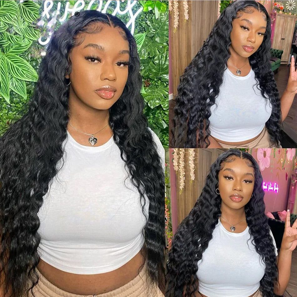 Lumiere Glueless Pre-cut Ready To Go Loose Deep Wave 4X4 & 5X5 Lace Wigs Human Hair 180% Density for Black Women