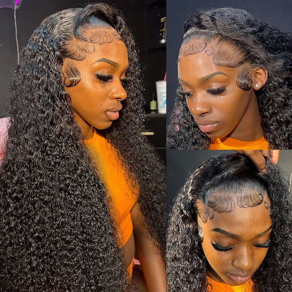 Customized 250% Density 13x4 Lace Front Deep Wave Human Hair Wigs | Lumiere