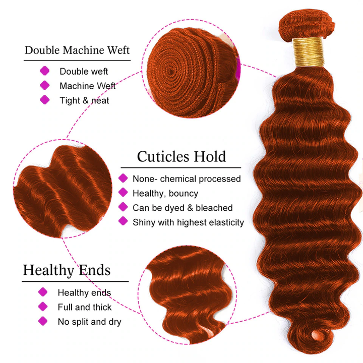 #350 loose Deep 3 Bundles 100% Human Hair(No Code Need)