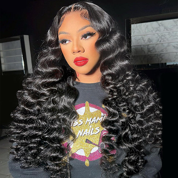 Loose Deep 3D Dome Cap HD 4X6 Pre-cut Lace Closure Human Hair Glueless Wig For Women