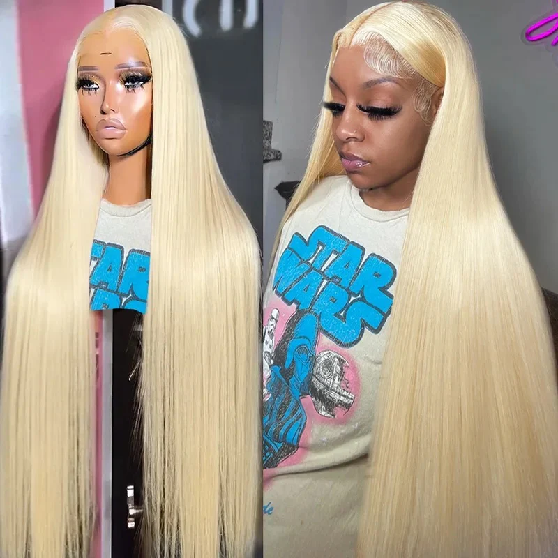 Ship In 24Hours-Lumiere #613 Blonde 13x4 HD Lace Straight 4x4 Lace Closure Human Hair Wigs (No Code Need)