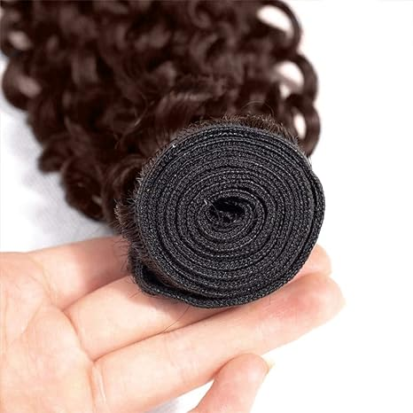 Brown Bundles Color #4 Brown Water Wave Human Hair Bundles 1 piece Human Hair Brazilian Unprocessed Virgin Hair (No Code Need)