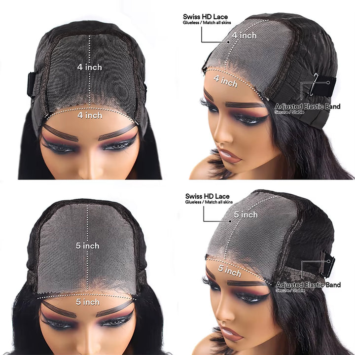 Lumiere Hair Ready To Go Glueless Pre-cut Wig Highlight #4/27 4x4 & 5x5 HD Lace 150% 180% Density Straight Human Hair Wigs