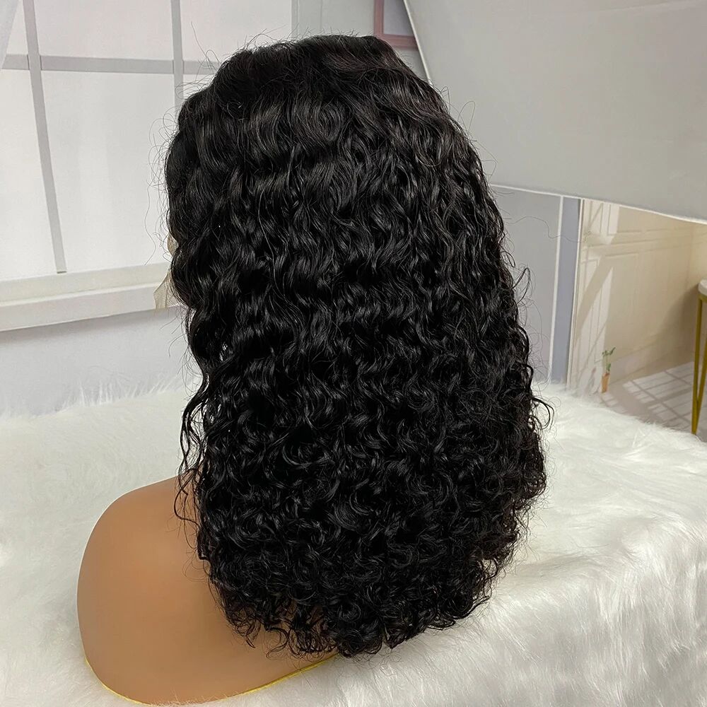 Customized 250% Density 13x4 Lace Front Deep Wave Human Hair Wigs | Lumiere