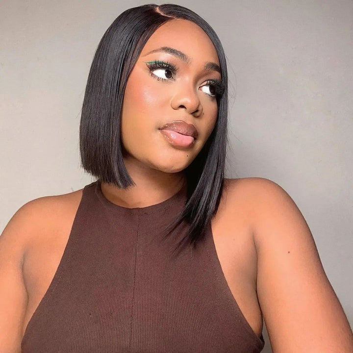 Lumiere A1 Customized 13x4 Lace Frontal Straight Bob Wig For Women Brazilian Human Hair Wig