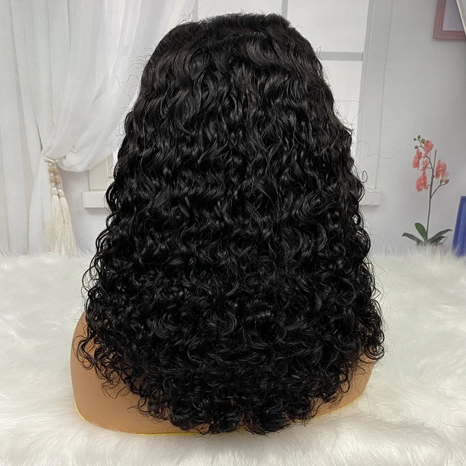 Customized 250% Density 13x4 Lace Front Deep Wave Human Hair Wigs | Lumiere