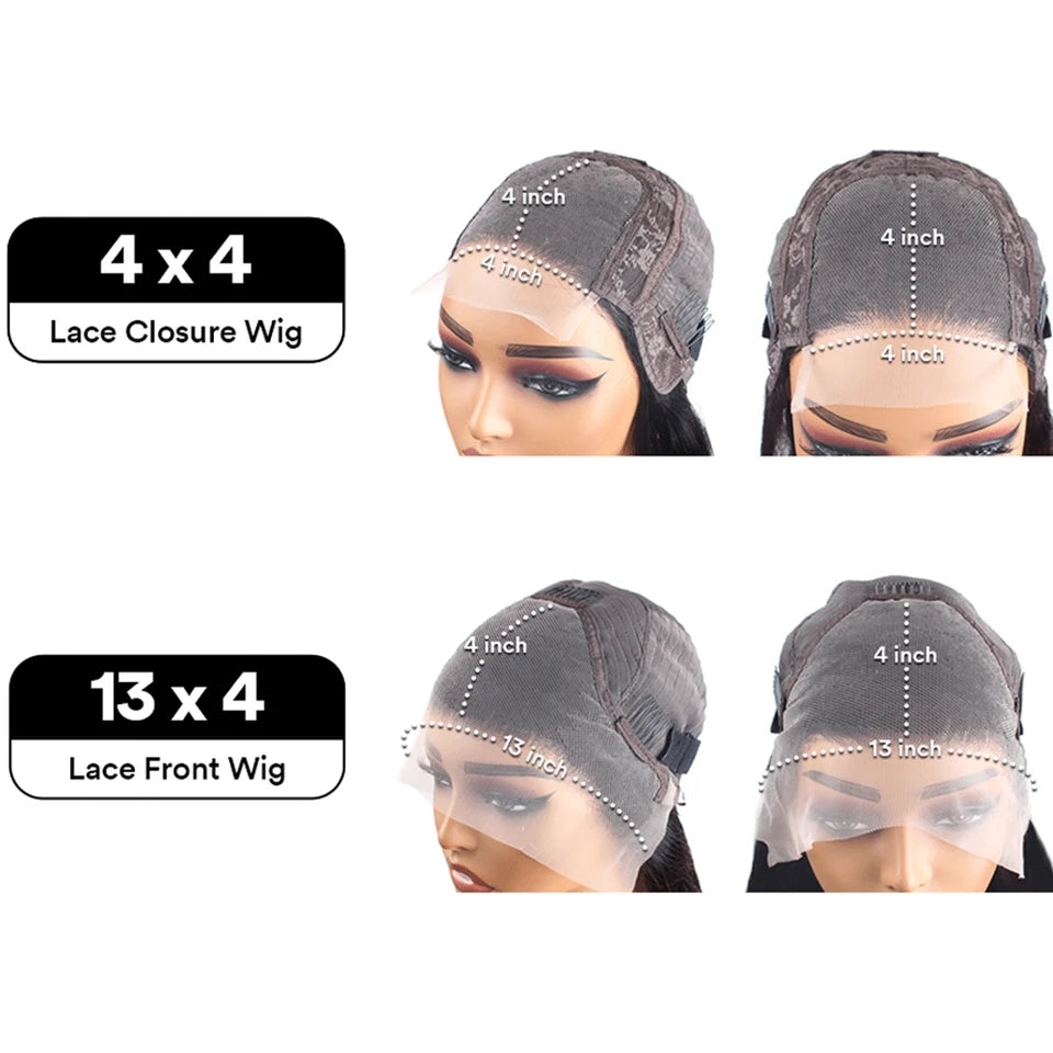 Lumiere A1 Customized Water Bob 14inch 13X4 HD Transparent Lace Front Wigs