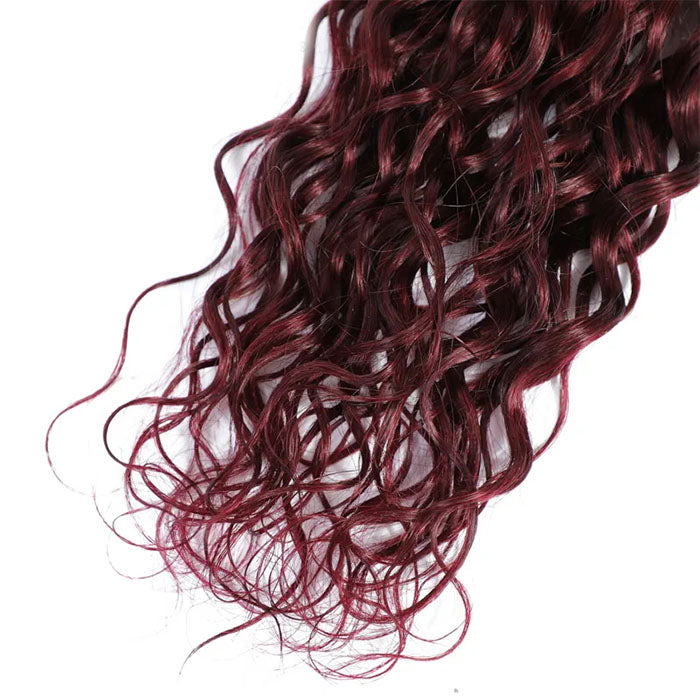 lumiere #99j Red Bundles Water Wave 4 Bundles human hair