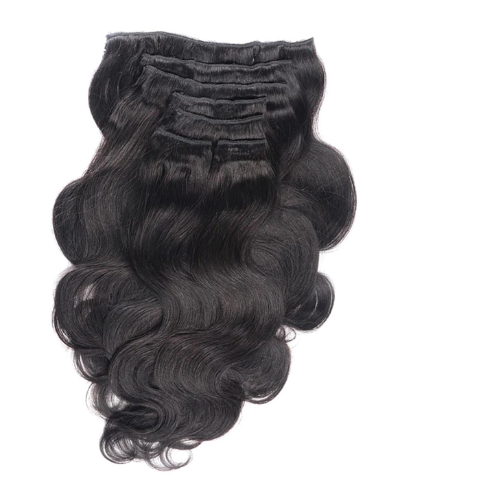 Ship In 24Hours-Lumiere Clip In Hair Extensions Human Hair Brazilian Body Wave Clip In 8 Pcs/Set Natural Black Color Clip Ins Remy Hair 8-26 Inch 120G