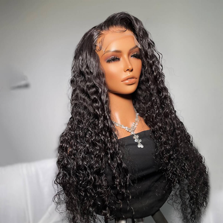 Cheveux droits de Vierge de perruques d'avant de dentelle avec la densité des cheveux de bébé 150% 180%