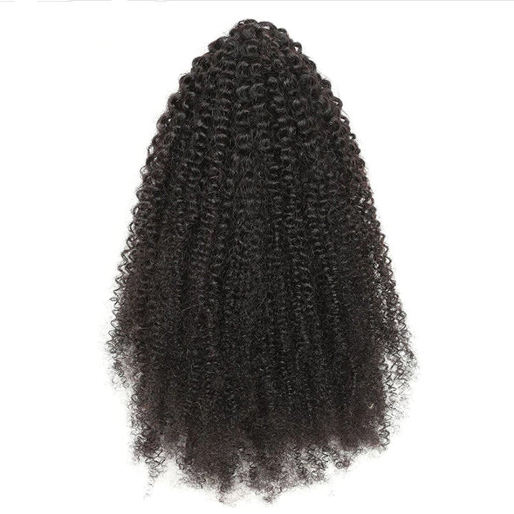 Ship In 24Hours-Lumiere Afro Curly Claw Ponytail Human Hair 100% Hair Extensions 8-22 Inches